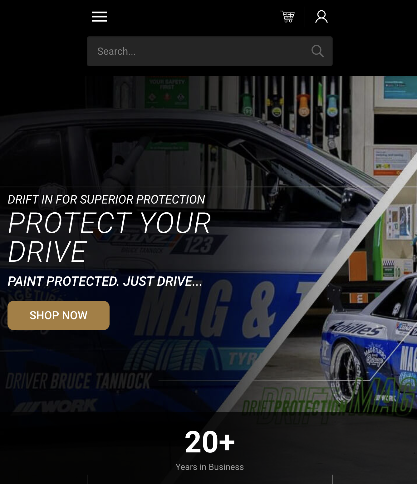 Drift Protection website — automotive paint protection store